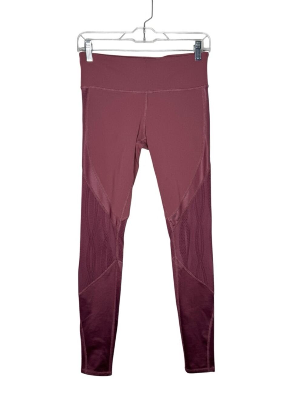 ALO / Vitality mesh panel full length athletic leggings in Grenache pink / S